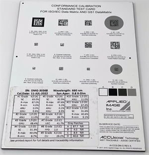 Calibration card GS1-DataMatrix (AI)